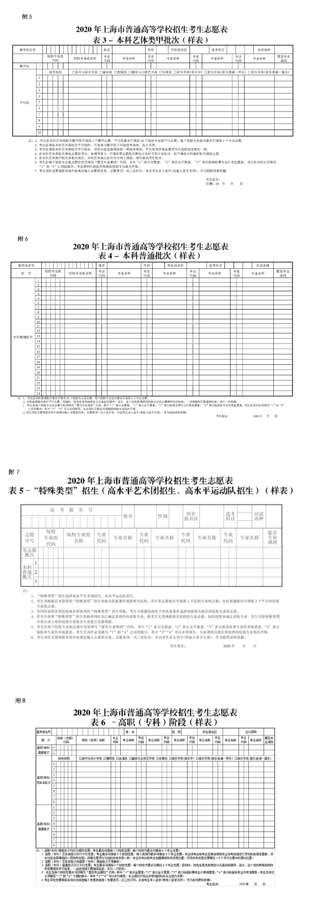 上海市教育考试院关于印发《上海市2020年普通高等学校招生志愿填报与投档录取实施